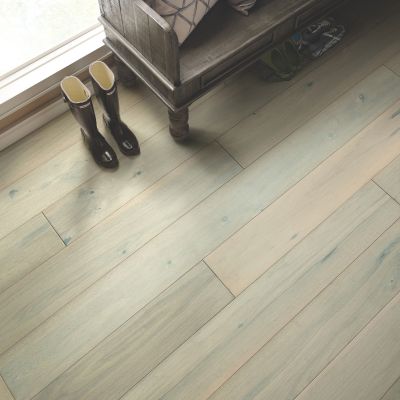 hardwood flooring in an entryway